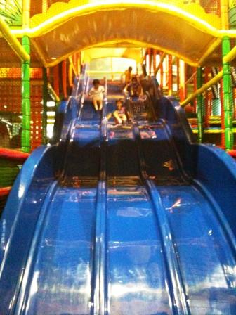 Giant Slide at Fidgets Indoor Playgroun